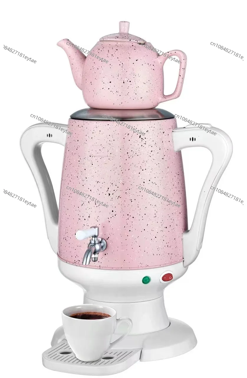 4L 1L Ceramic Electric Kettle 304 Stainless Steel Bilayer Teapot Samovar 45x22cm