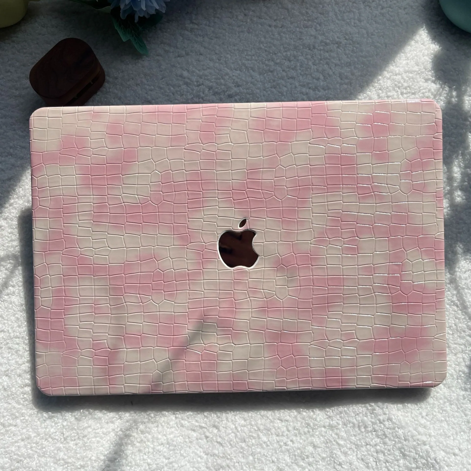 

Macbookair Protective Shell Stone Pattern PU Macbookpro Laptop Case 13/14/15 Inch Macbook Air Case