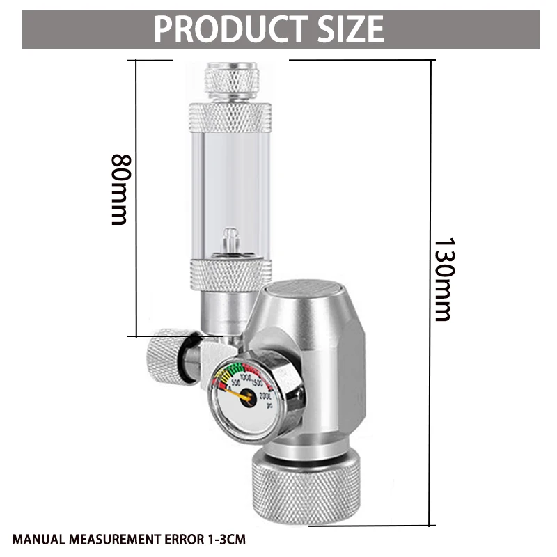 Aquarium DIY CO2-Regler W21.8/CGA320/G3-4/G5-8/TR21/3-8unf Gasflaschenanschluss mit Mutter für Fischbecken CO2-Druckminderer – Detail 8