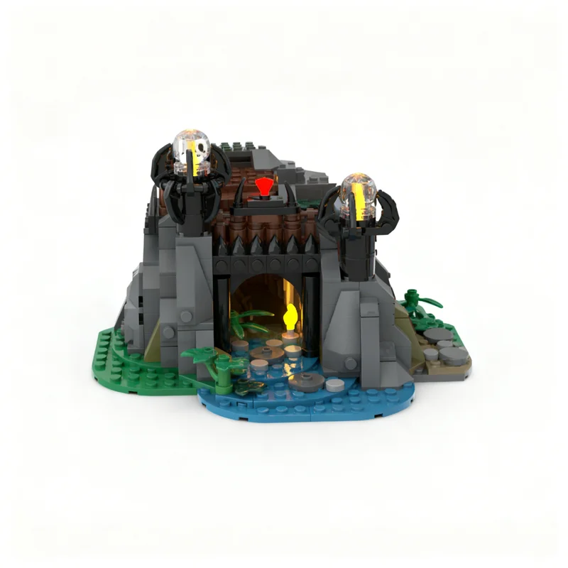 3123pcs MOC The Wolf Lord S Den Castle Wolfpack Model Building Toy Blocks Construction festival Gifts Creative Idea Education