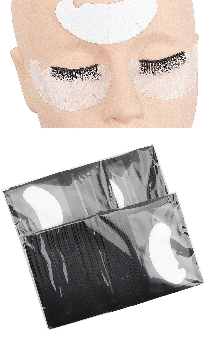 50/100/200 Paar Augenpads für Wimpernverlängerung, Unter-Augen-Pads, Make-up-Wimpern-Patches, Spitzenaufkleber, Pads für Wimpernverlängerungszubehör – Detail 10