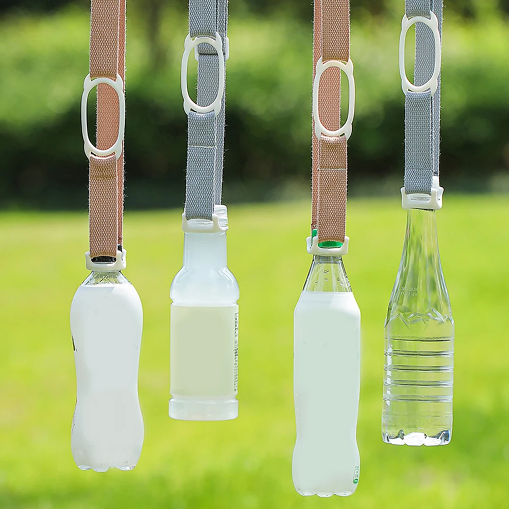 Water Bottle Hanging Rope, Adjustable Water Bottle Strap Comfortable Bottle Buckle Lanyard Shoulder Strap Hanging Rope