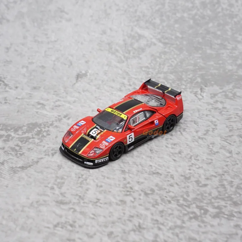 SH 1:64 F40 abnehmbare Endkappe Motor Ornament Druckguss Simulation Legierung Automodell, Junge Spielzeug Geschenk, Erwachsene Sammlerstück Ornament.