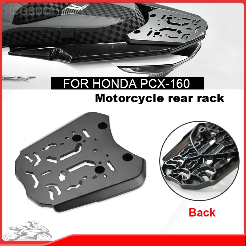 Fit For Honda PCX160 Motorcycle Modified Rear Shelf Luggage Rack Rear Tail Box Bracket Bottom Plate Accessories