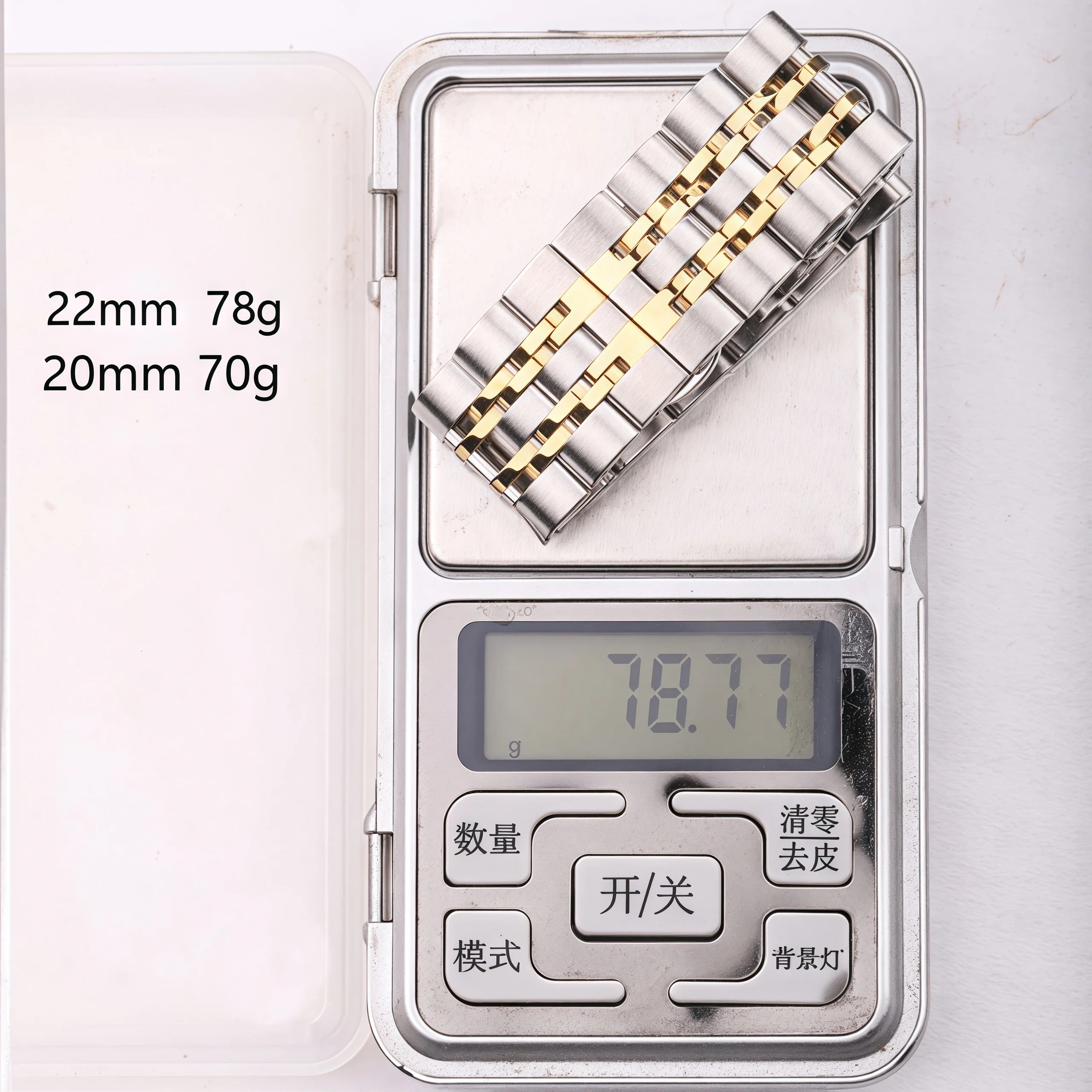 ステンレス鋼時計ブレスレットストラップ女性男性 20 ミリメートル 22 ミリメートル時計バンド固体金属シルバーゴールドリストバンドアクセサリー