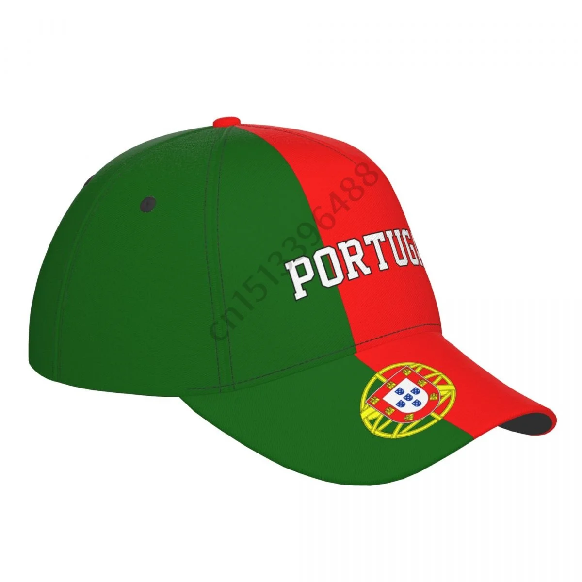 Portugal Country Flag Soccer Hats Sun Baseball Cap Breathable Adjustable Men Women Outdoor Fishing Hat