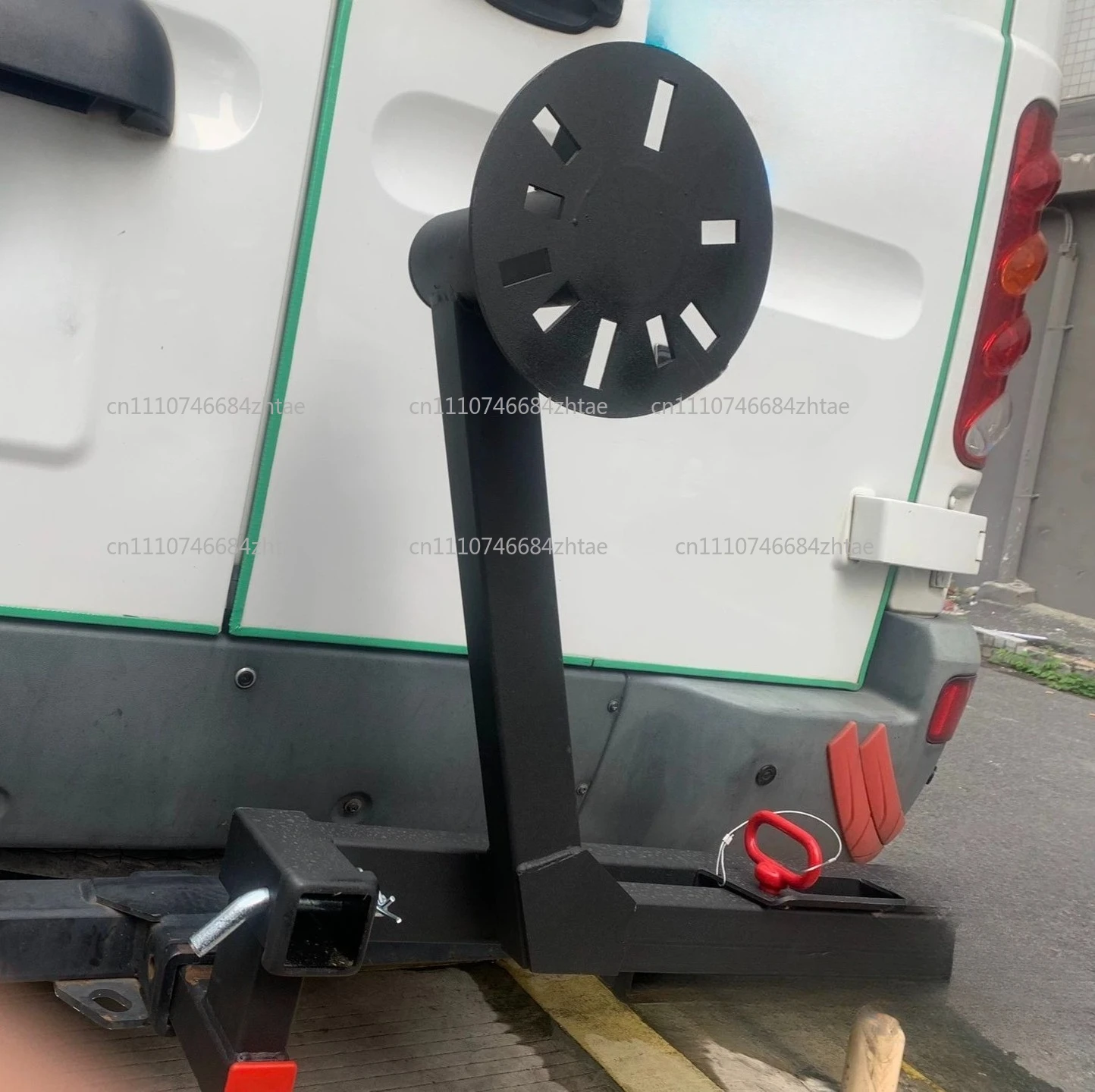 Universal Spare Tire Rack Carrying Bracket Trolley Trailer Bar Square Mouth Installation Foldable and Pull-out