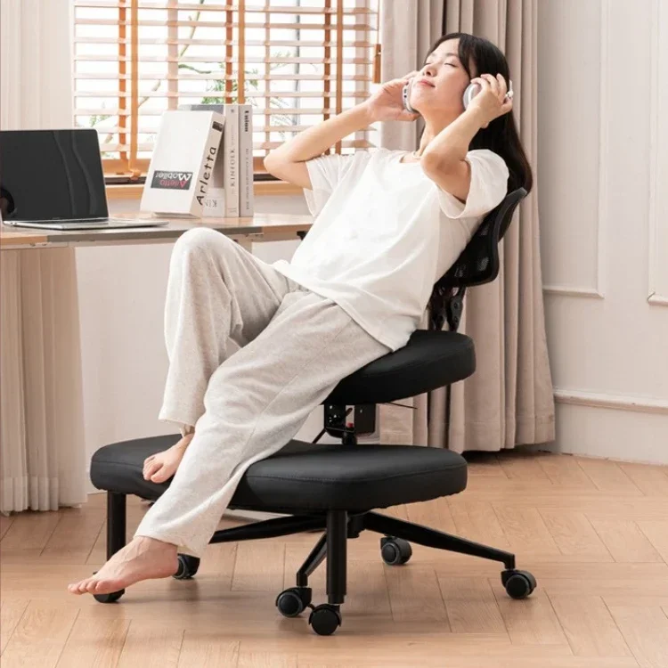 Cross-legged chair Adjustable kneeling chair with wheels Position chair Lifting meditation Yoga chair Sitting and durable