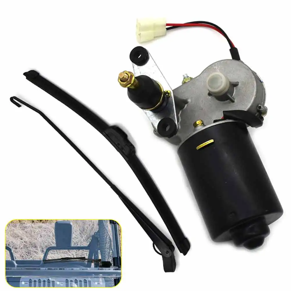 12V Electric Windshield Wiper Motor UTV Kit for Polaris Ranger Hard Coated