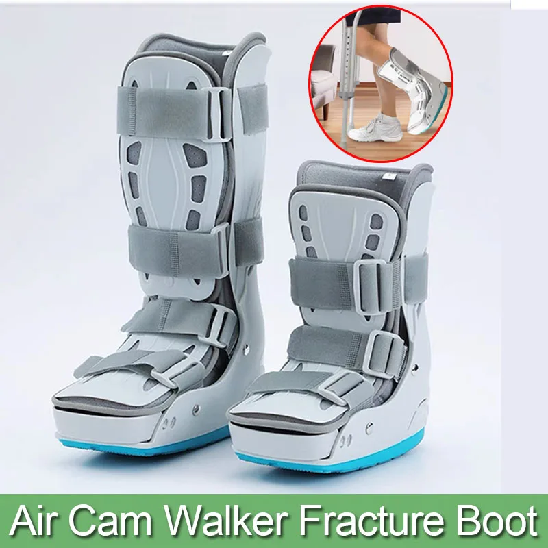 Adjustable Inflatable Walking Fracture Boot-Air Cam Walker Brace-for Sprained Ankle Calf Fracture Orthopaedic Boot