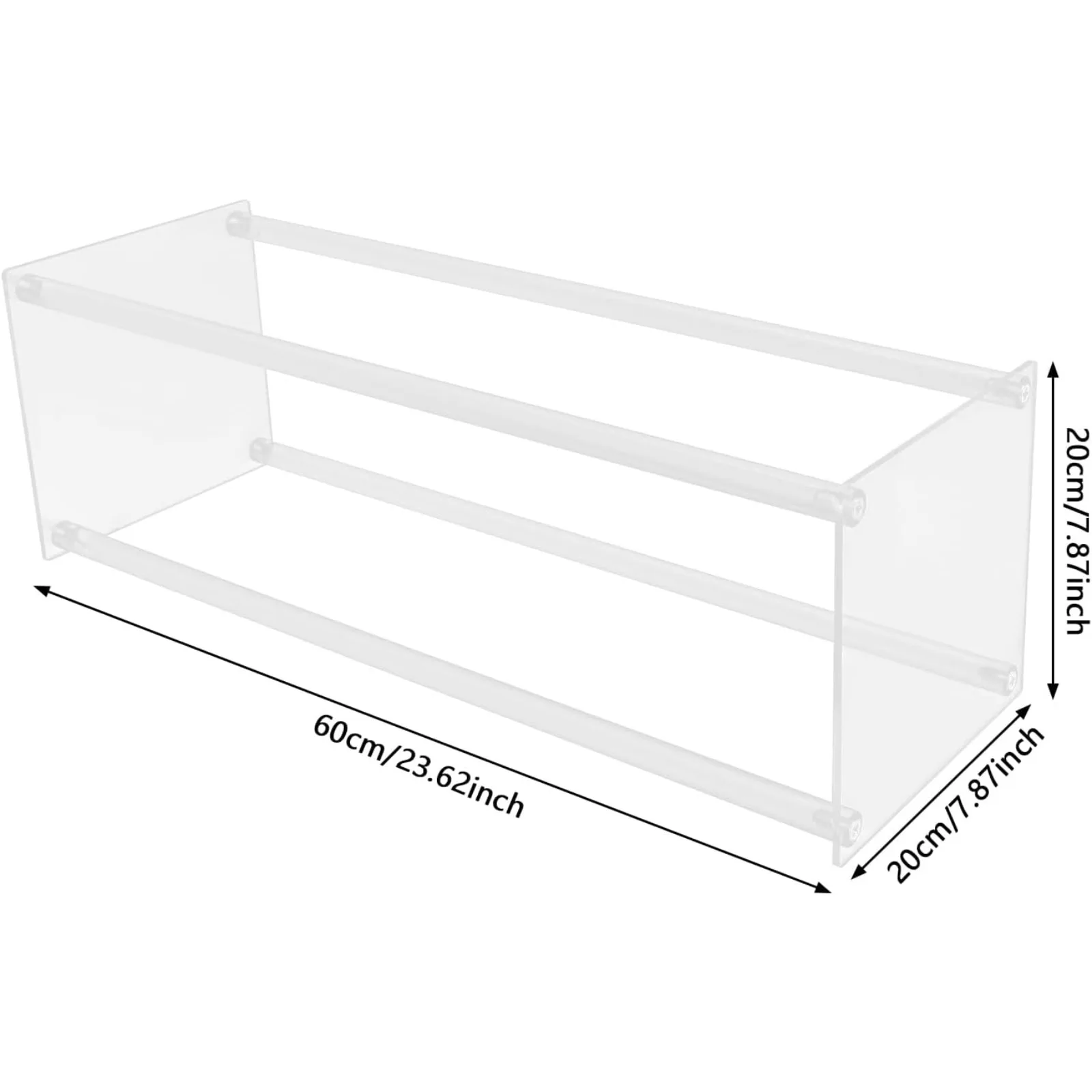 

10 PCS 23.6in Tall Clear Geometric Vase Column, Floral Display Holder Rack for Wedding Centerpieces, Birthday Party, Table Decor