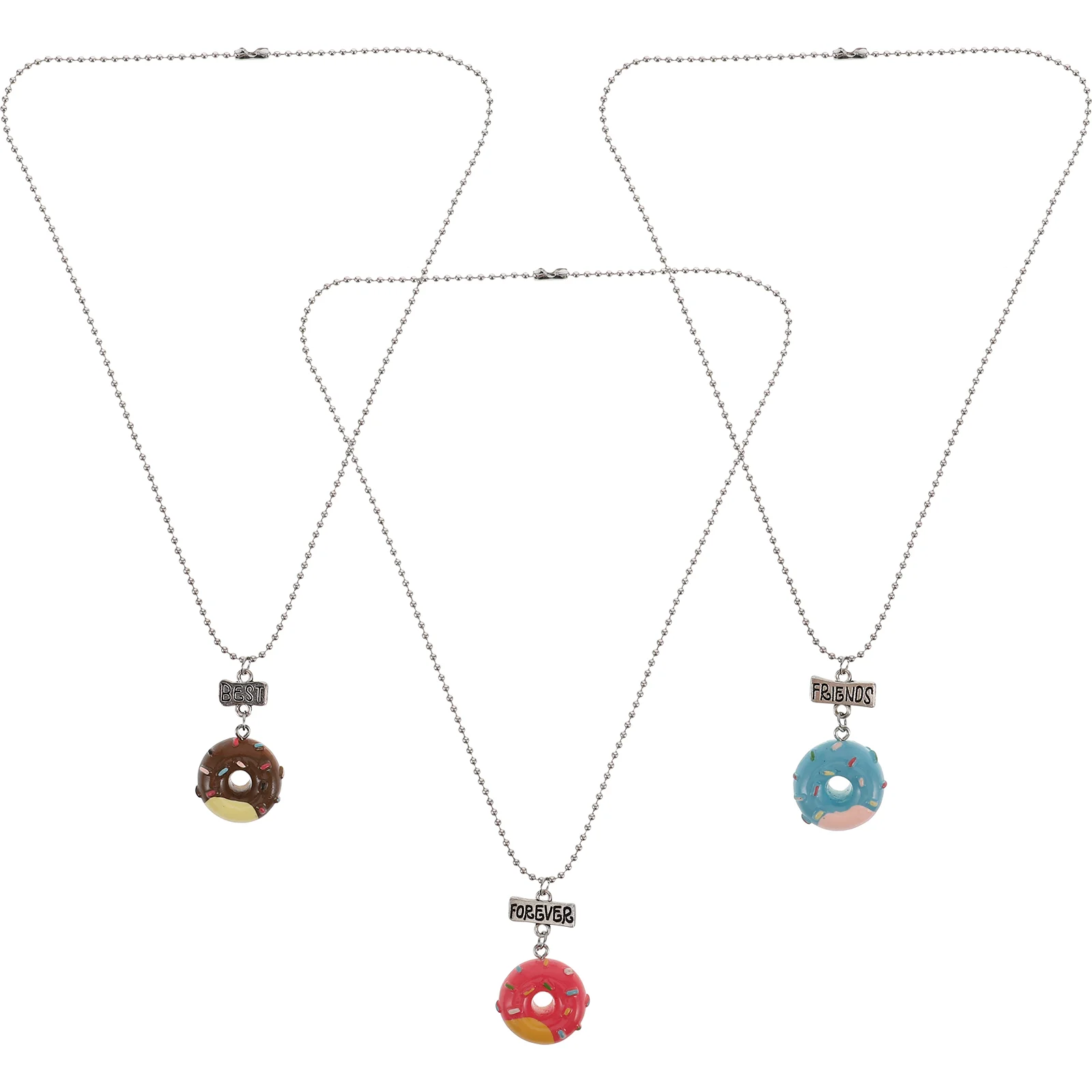 3 Pcs Stand Out from The Crowd Necklace Kid Pendant Decorate Alloy Necklaces Children Favorite