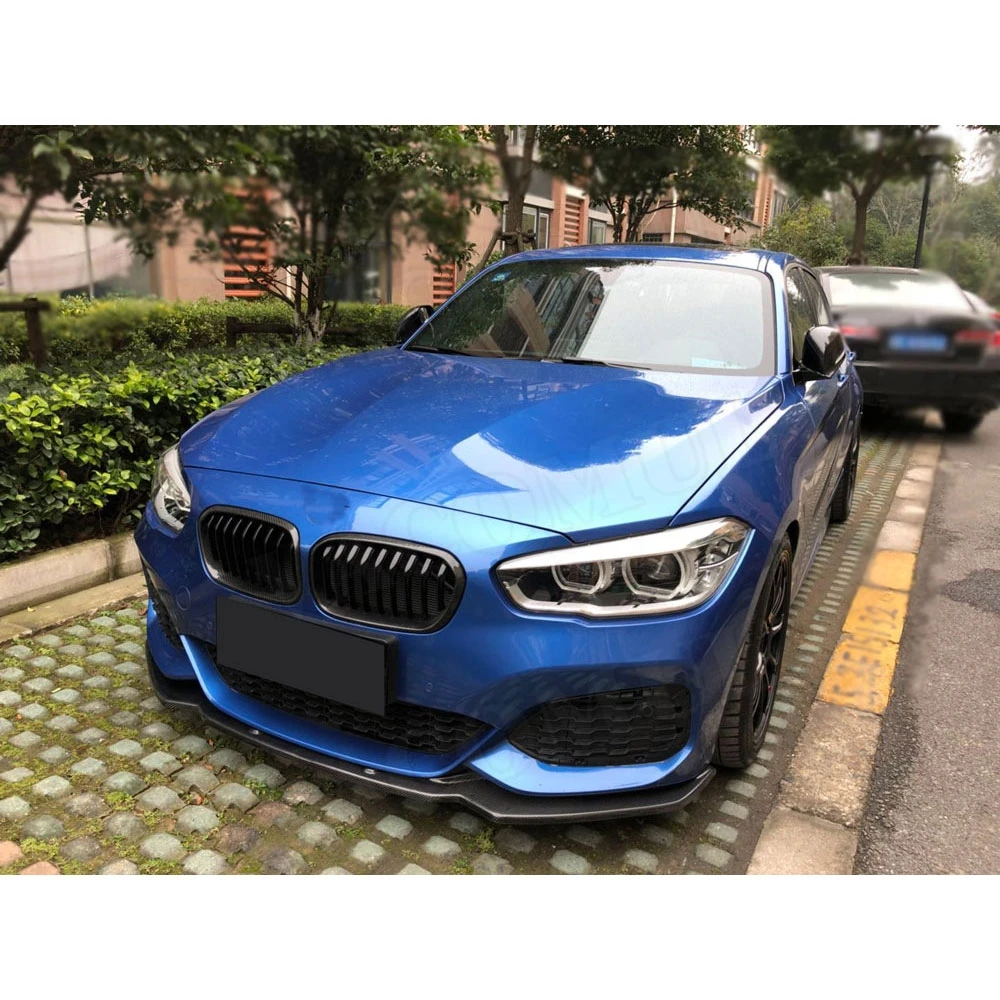 VACOMUL Carbon Fiber Front Lip Spoiler For BMW 1 Series F20 M Sport Hatchback 2 4 Door 2016 -2018 Car Head Bumper Chin Guard FRP