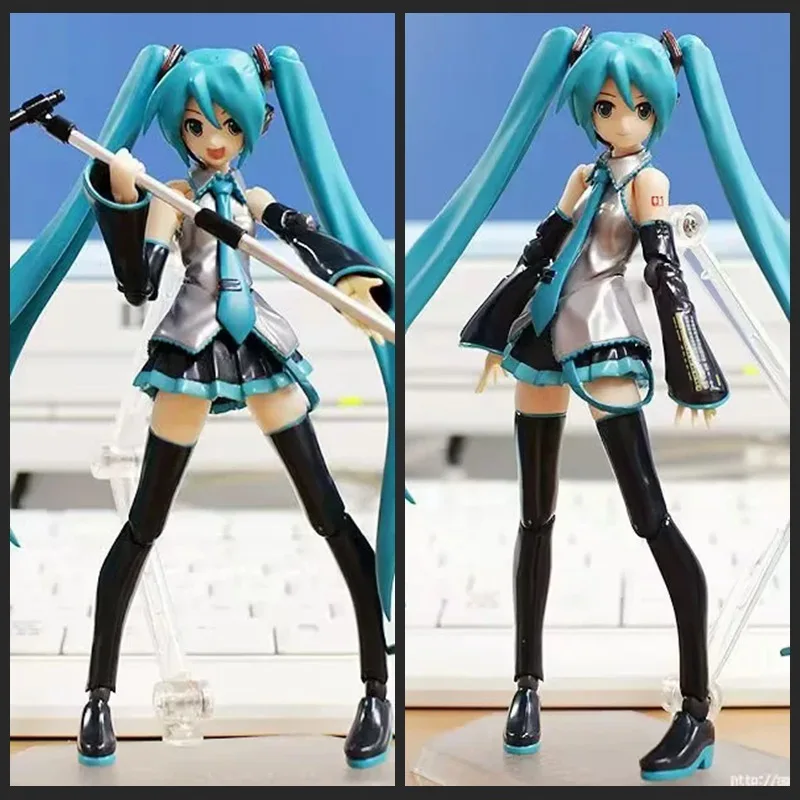 

Фигурка Hatsune Miku Figma 114, 14 см, с подвижными суставами, коллекционная, для фанатов аниме, подарок-сюрприз