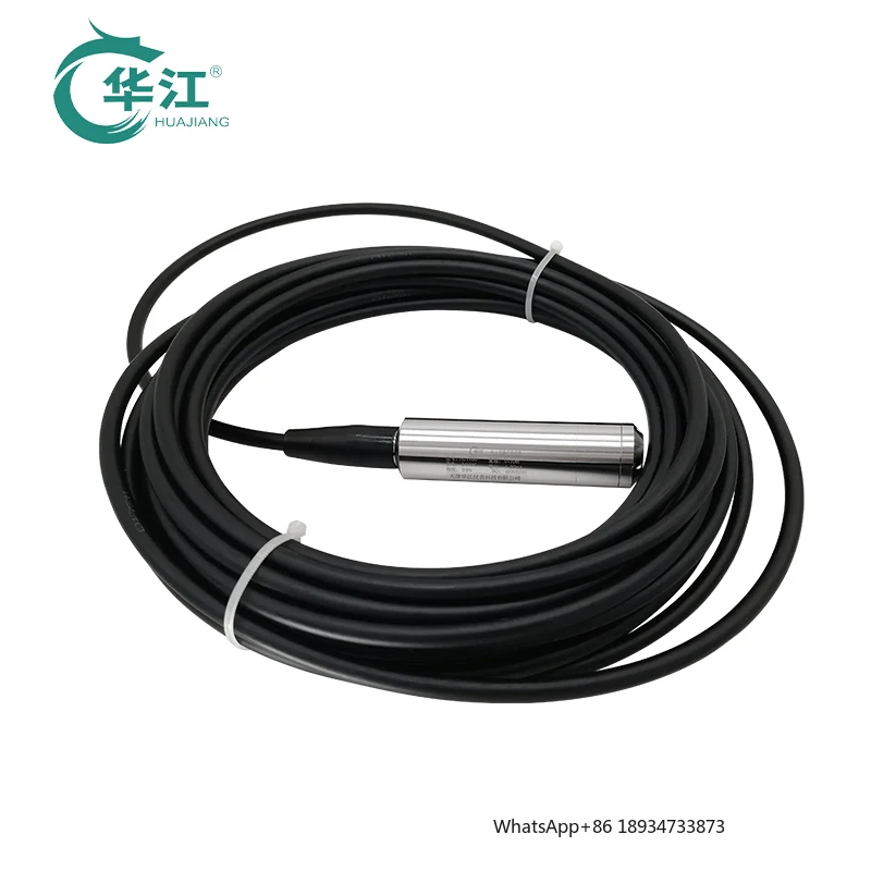 

Huajiang Industrial Submersible Level Meter Water & Liquid Level Transmitter for Deep Well Pool & Tank 4-20Ma"