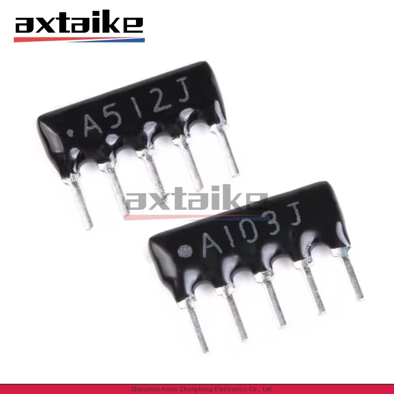 10PCS 5Pin Network Resistor A103J A471J A511J A102J A332J A472J A223J A104J 470 510 ohm 1K 2.2K 3K 3.3K 4K7 5K1 10K 22K 47K 100K