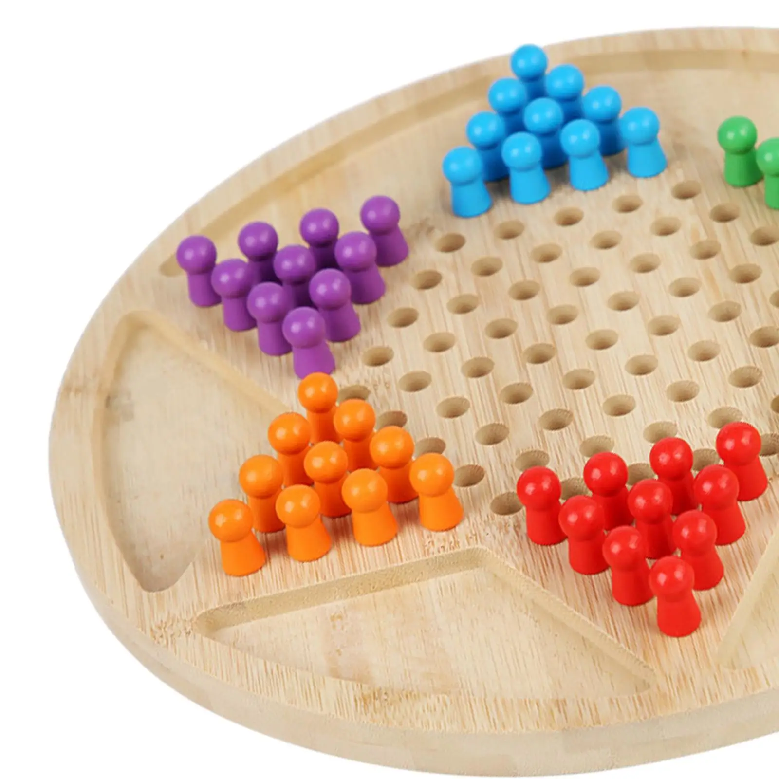 Peg Solitaire Board Game Strategy Board Game Marbles Game Board Chess Wooden Kongming Chess Chinese Checkers Set Board Games