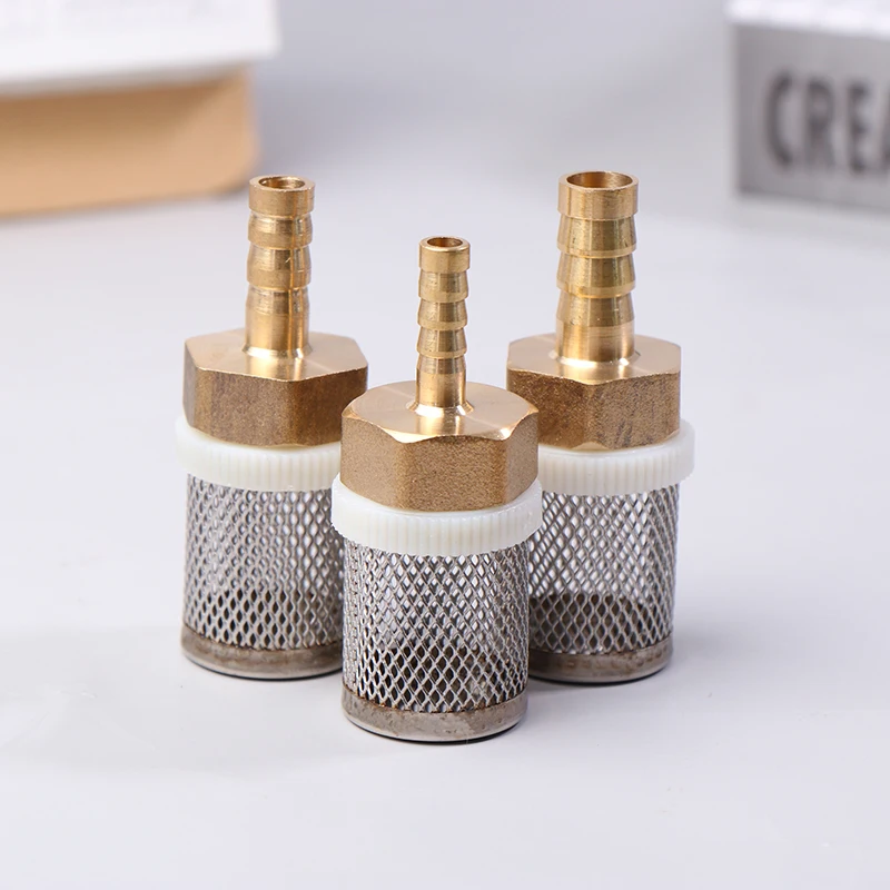 4-10mm Stainless Steel Mesh Strainer Copper Head Hose Filter Garden Irrigation Car Washing Aquarium Filter Water Pump Filtering