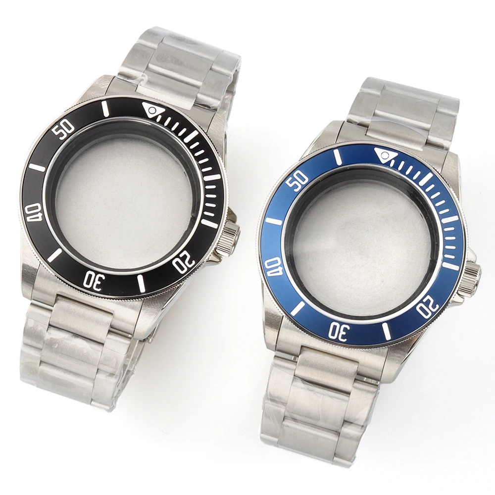 

With Brushed Oyster Strap Silver 41mm NH35 Watch Case 316L Stainless Steel Waterproof Fit Pelagos Series NH35 NH35 Movement