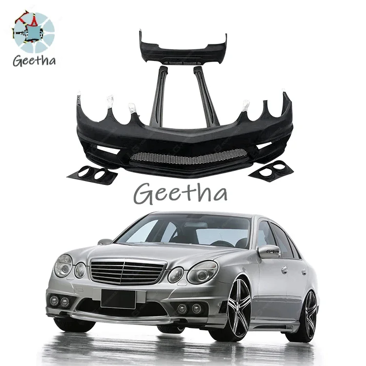 

Hot Selling for Mercedes benz W211 Body Kit Upgrade to W-style Body Kit with Front Bumper Rear Bumper Side Skirts
