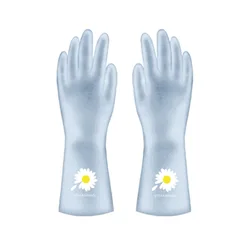 Female Waterproof Rubber Latex Housework Chores Dishwashing Tools  Gloves Kitchen Durable Cleaning