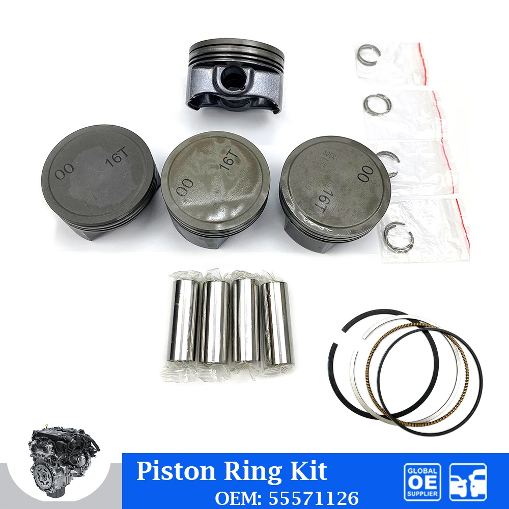 

Engine Piston Ring Pin Clip Assembly Kit For Chevrolet Cruze 1.6T Opel Astra Buick Regal 1.6 Auto Car Accessories 55571126 4PCS