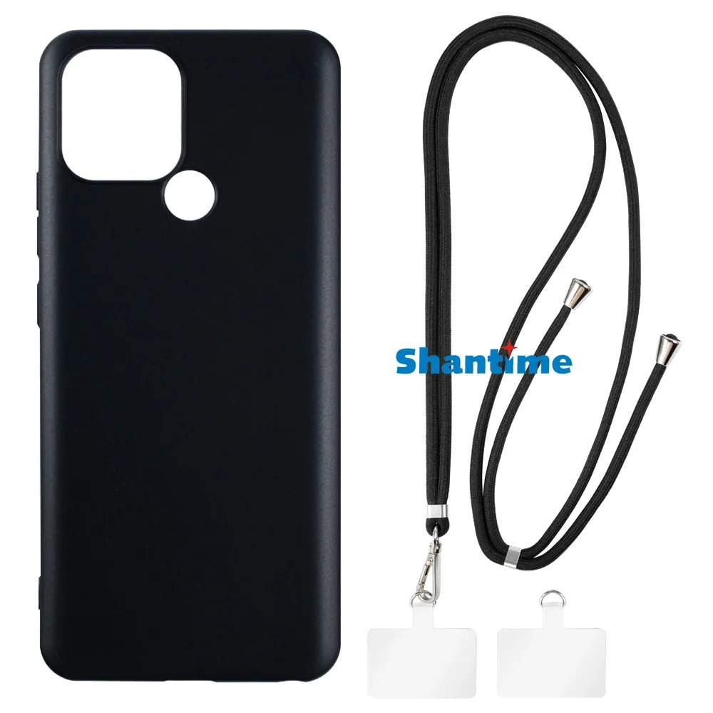 Suitable for BLU G91S Case + Ajustable Neck/Crossbody Lanyards and Spacers, Silicone TPU Cover