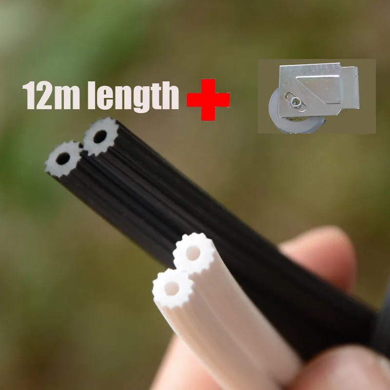 

12M Silicone Rubber Sealing Strip Aluminum Alloy Plastic Steel Screen Window Door Layering Wind Anti-mosquito Seal Hardware