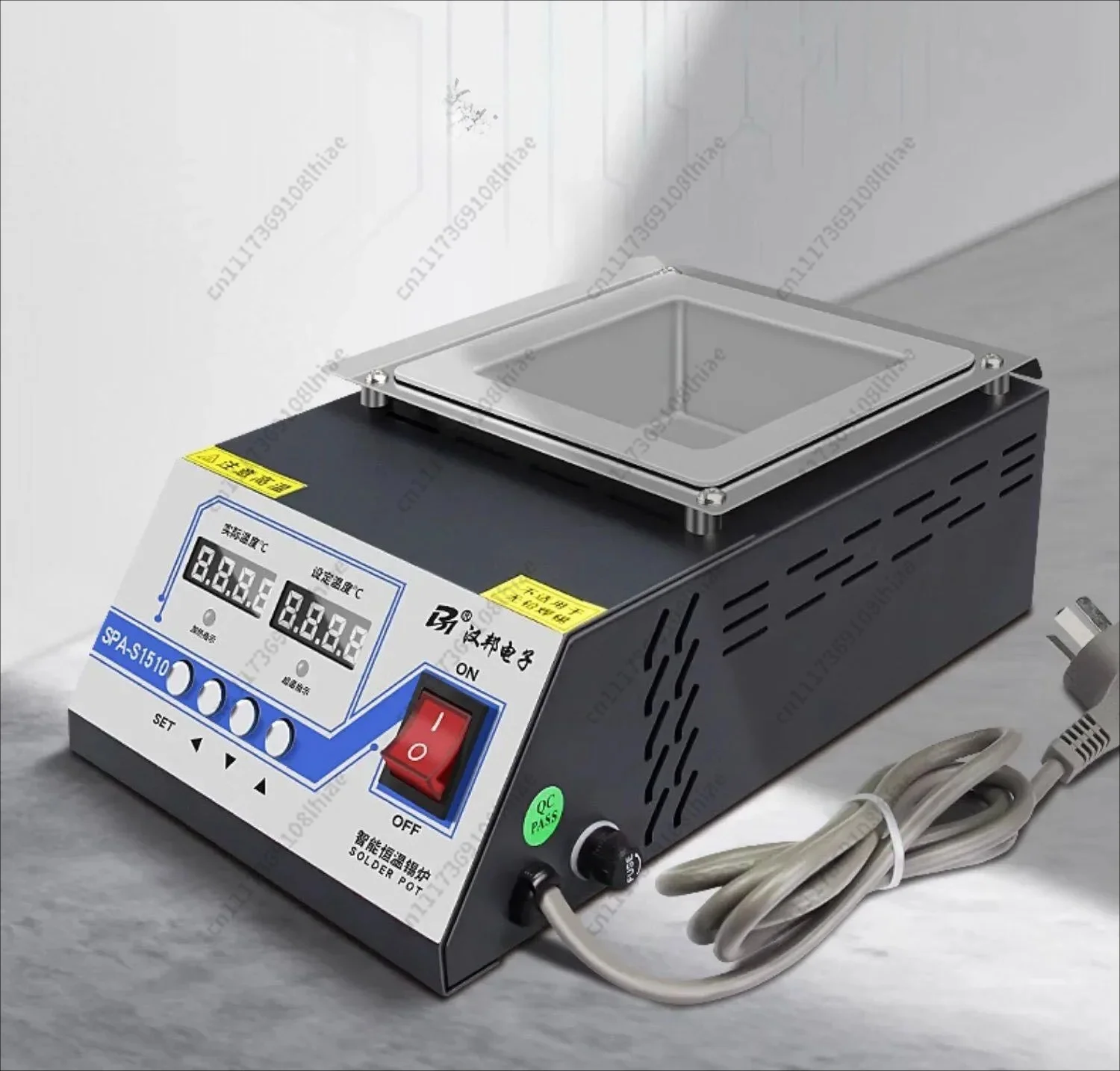 Tin pot dip soldering machine,lead-free constant temperature melting furnace for hot tinning,rectangular small dip soldering mac