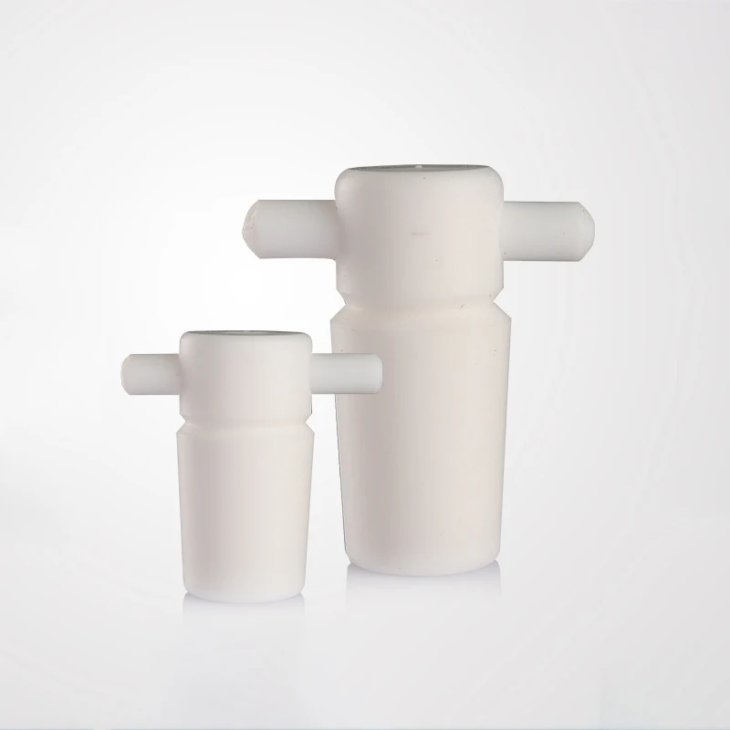 Solid plug/triangle flask plug with handle tetrafluoro-stick plug PTFE acid and alkali resistant polytetrafluoroethylene plug