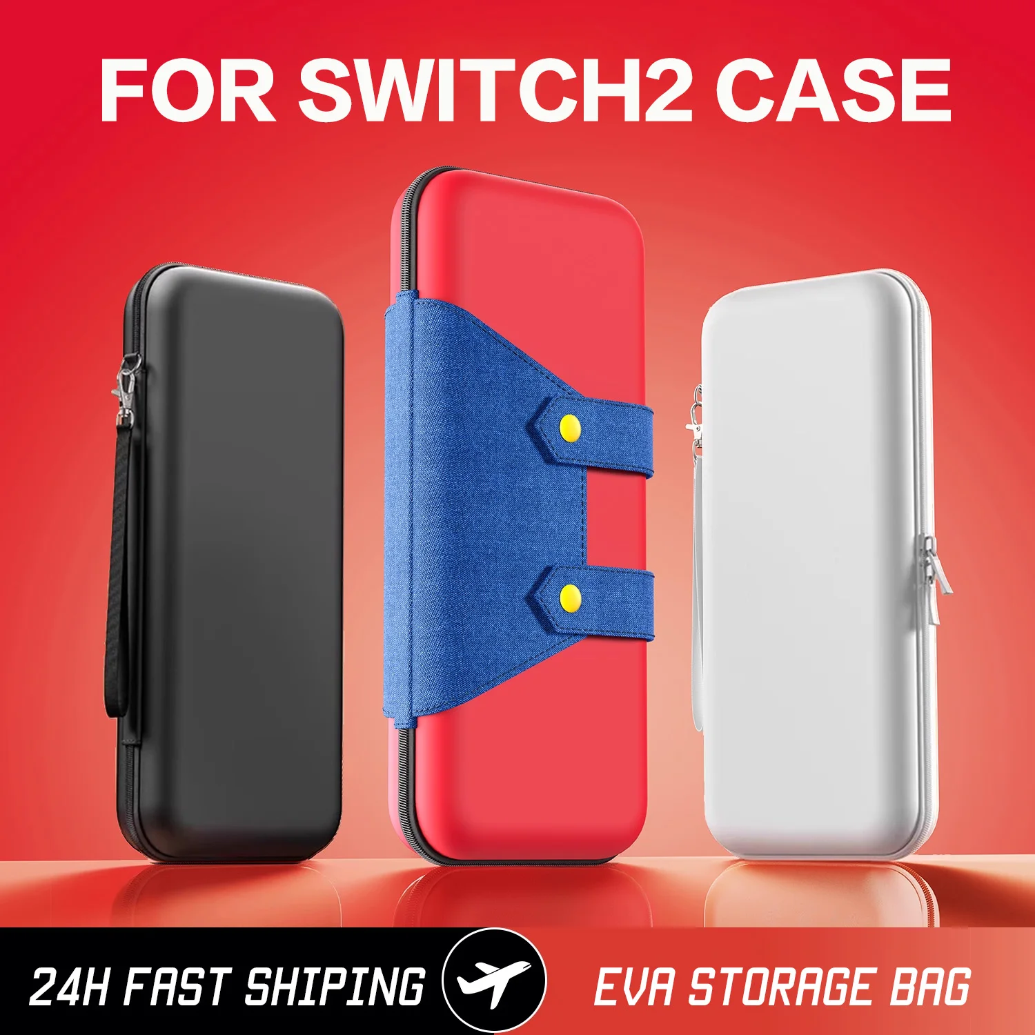 DGETG لحقيبة التخزين Switch 2 مع 10 طبقة تخزين بطاقة SD مقاومة للسقوط والغبار حقيبة حماية ثلاثية مستديرة لمجموعة NS2 #1