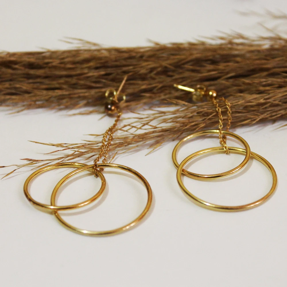 Fashion Large Circle Earrings for Women Statement Stainless Steel Geometric Earrings Hanging Earrings Fashion Jewelry Wholesale image 5