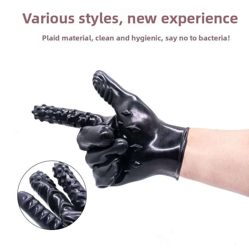 قفازات تدليك يمزح النخيل الجنس ماجيك النشوة للجنسين الاستمناء G-بقعة الخيوط قفازات الجنس ToysSex المنتجات