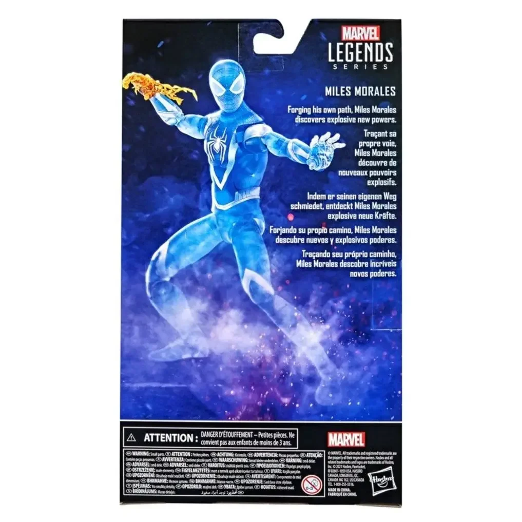 In Stock Original Marvel Legends Game Series Transparent Myers Spider Man Blue Anime Action Figure Gift Collectibles