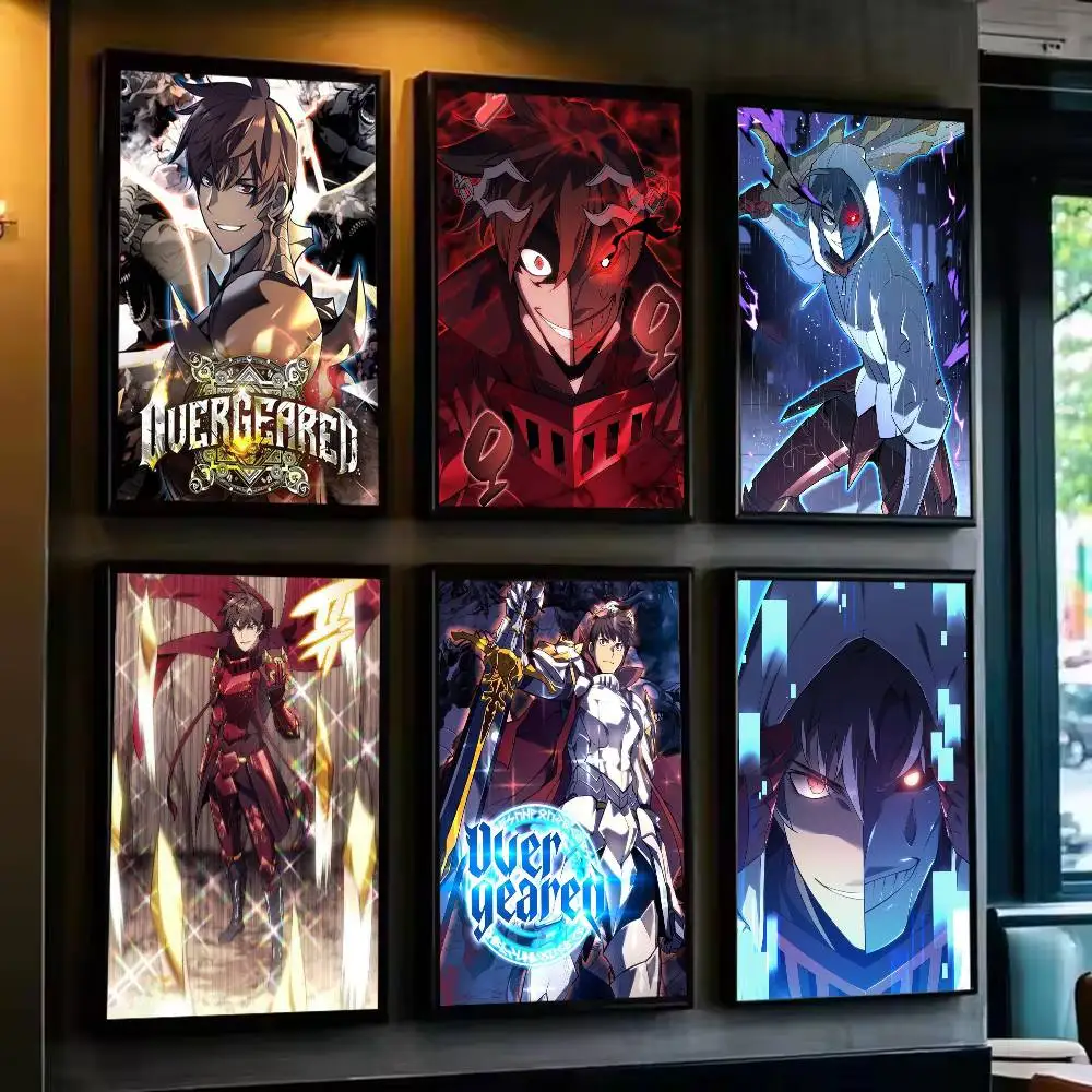 Affiche de bande dessinée O-Overgeared Greed, décoration murale polyvalente HD imperméable, auto-adhésive, pour tout espace, cadeau idéal