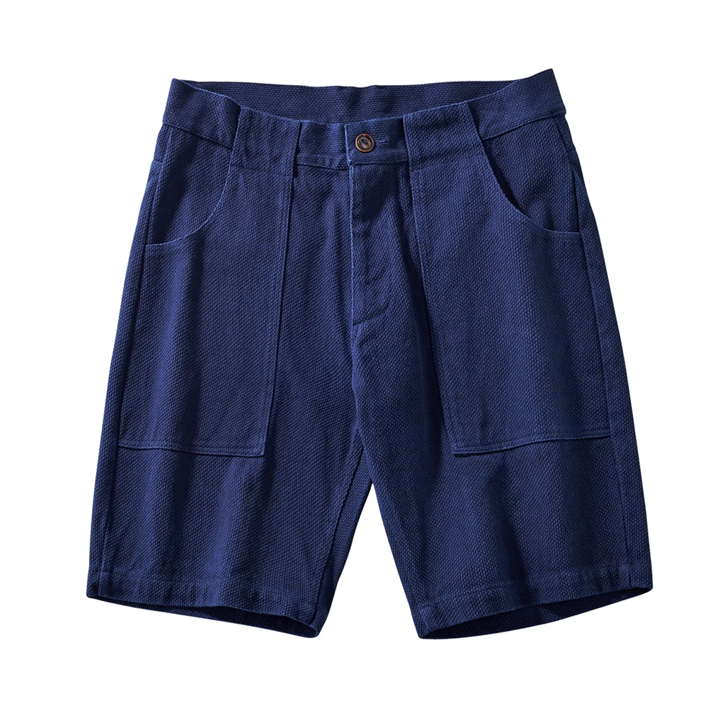 Vintage Amekaji OG107 Shorts Men Spring Summer New Multi-pocket Zipper Classic Cargo Shorts Handmade Indigo Cotton Casual Shorts