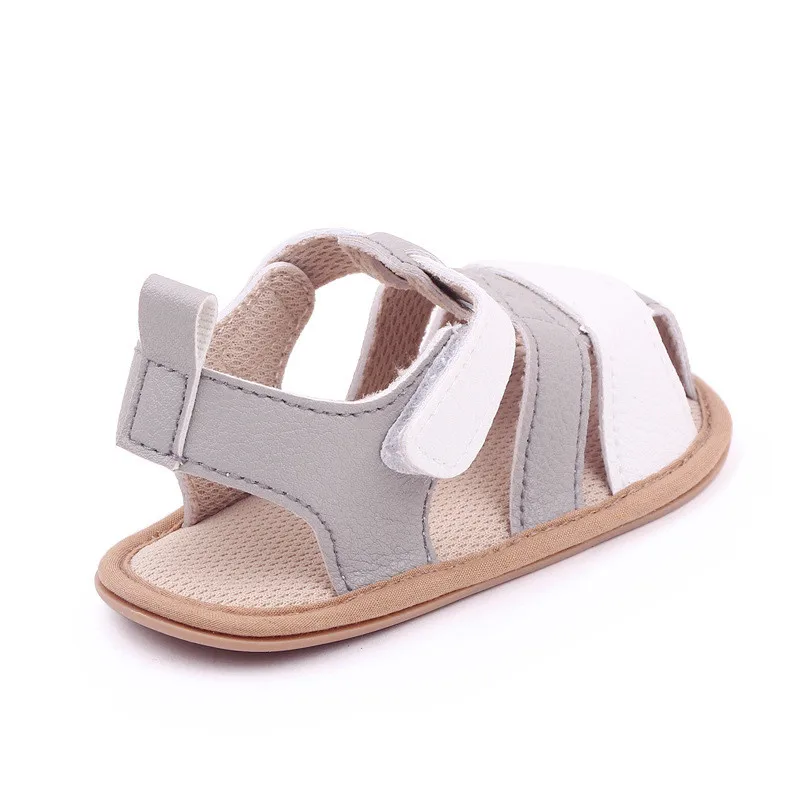 Fashion Summer Baby Shoes Boys Sandals Newborn Leather First Walkers Soft Rubber Sole Non-Slip Infant Breathable Casual Shoes