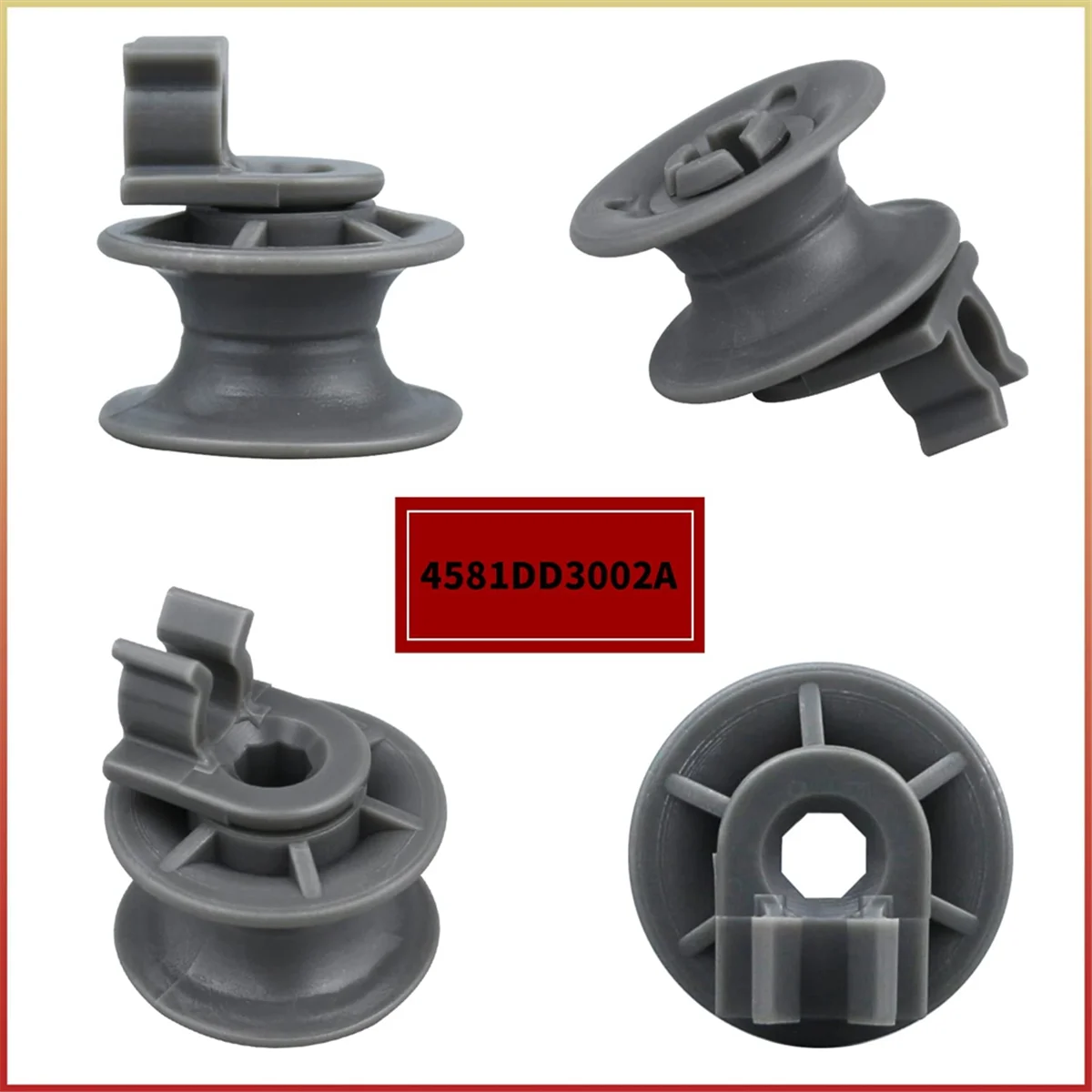 A86I-8Pcs 4581DD3002A Dishwasher Upper Rack Wheels,Dishrack Roller and Axle Assembly Replacement Part for LG
