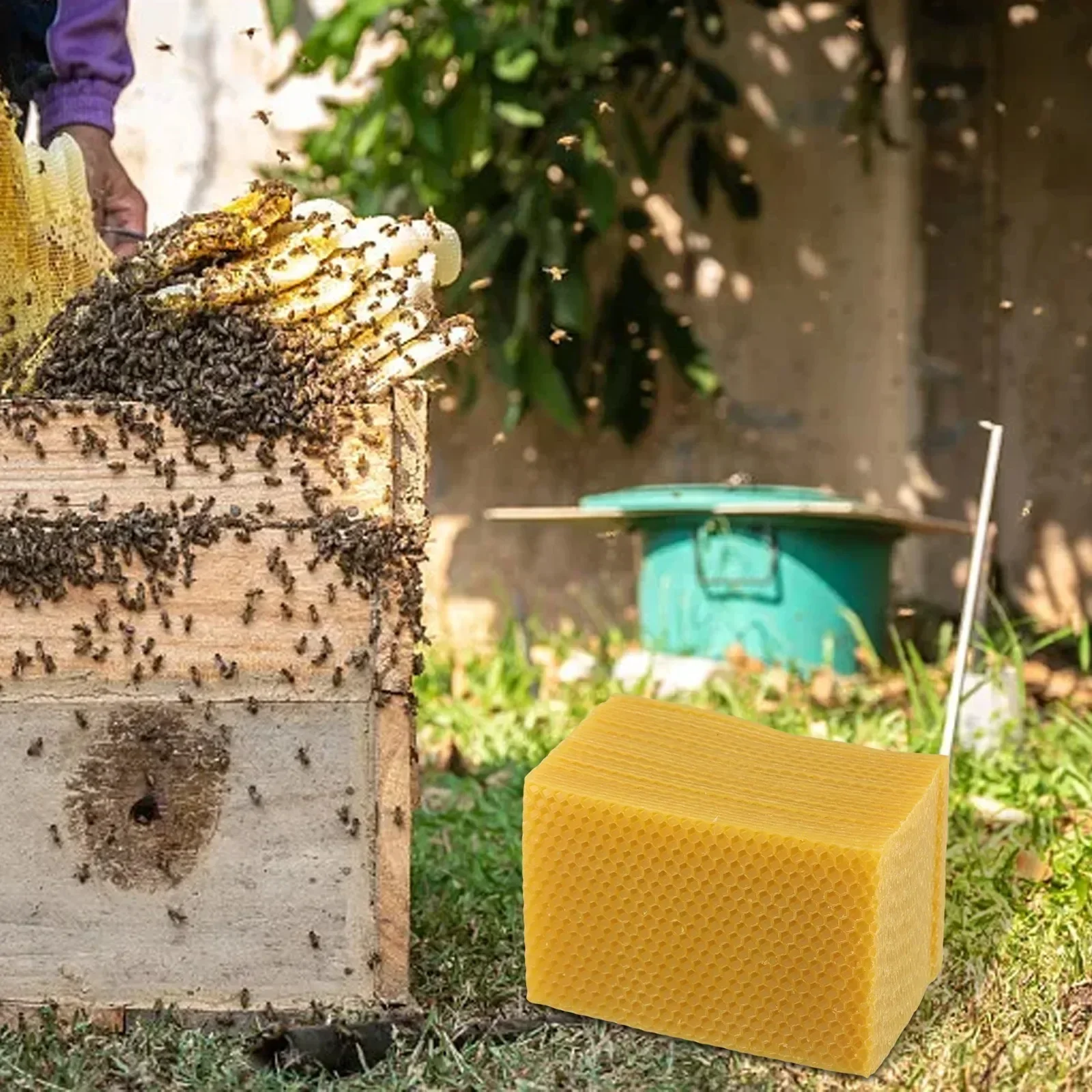 

For Beehive For Beekeepers Beeswax Sheets Beehive Foundation DIY Crafts Hand-Rolled Beeswax Candles High Yield