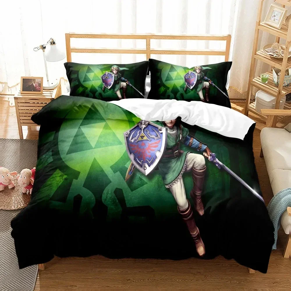 Children Duvet Cover Set King Queen Double Full Twin Single Size Link Bed Fashion Set