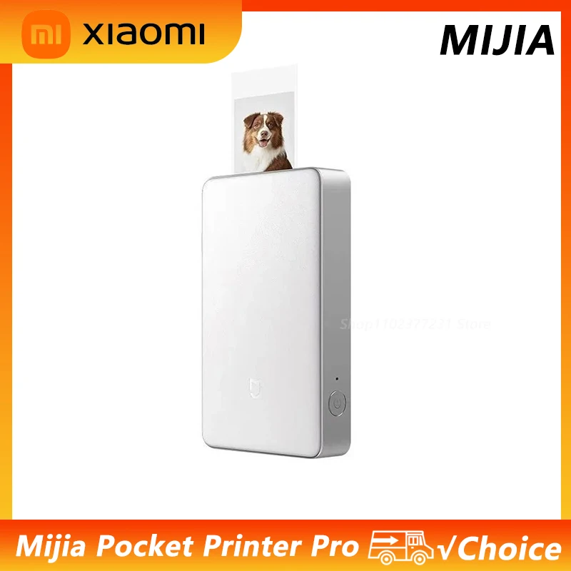 NEUER Xiaomi Mijia Pocket Photo Printer Pro AR Video Photo Bluetooth-Verbindung Integrierter automatischer Filmabdeckungs-HD-Druck