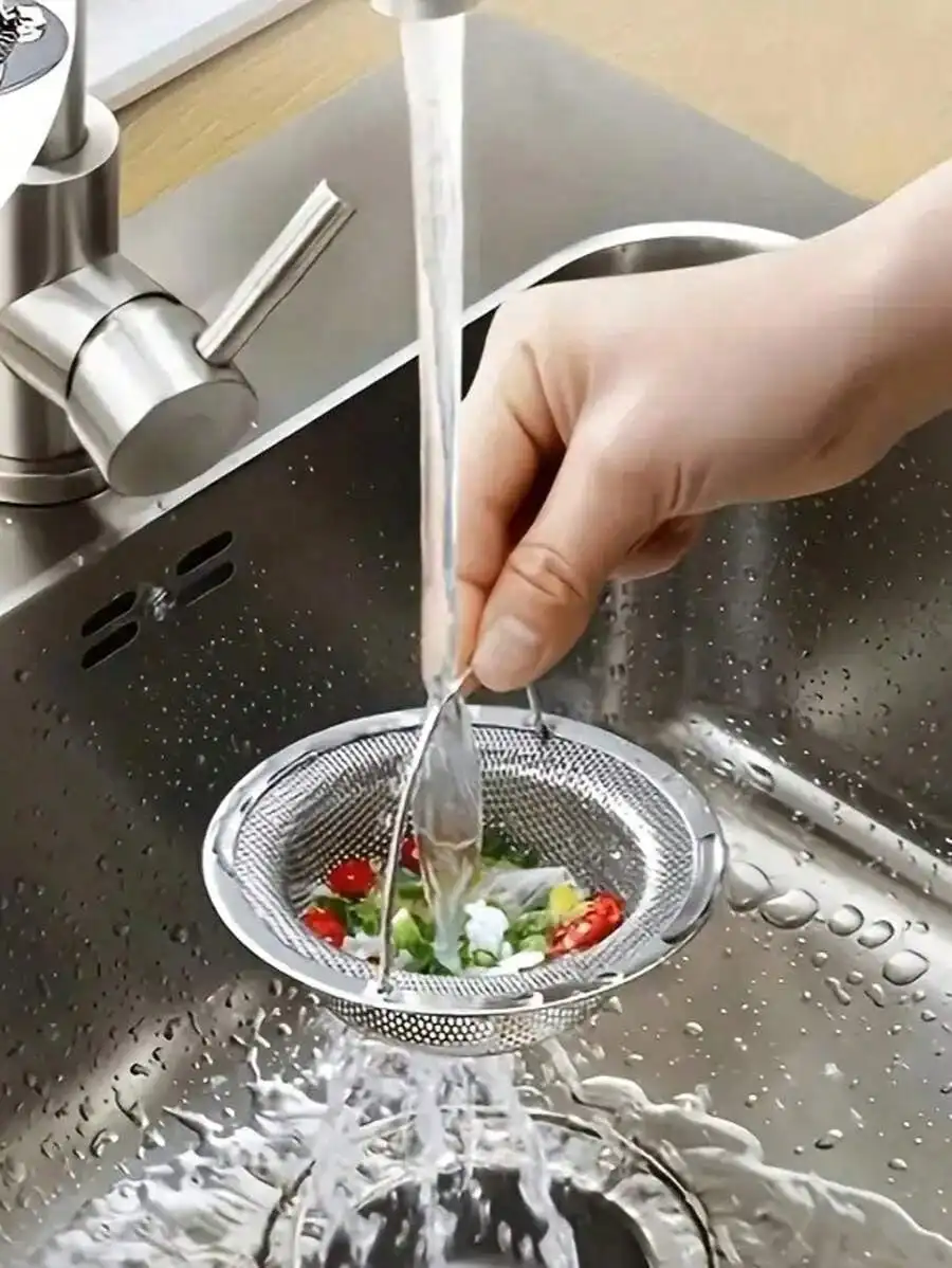 

1 упаковка высококачественных сливных фильтров из нержавеющей стали – устойчивые к ржавчине, легко моются, долговечные, для кухни и ванной комнаты, предотвращают засоры волосами и шлаками.