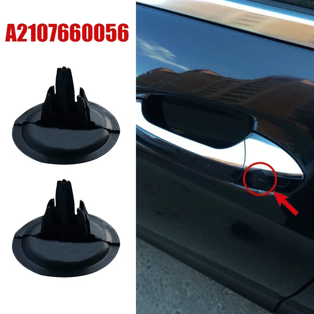 2Pcs Car Door Handle Rear Tailgate Trunk KeyHole Cap Plug﻿ For Mercedes-Benz A/B/C/G/E/M/S/V/GLE Class Some Models A2107660056