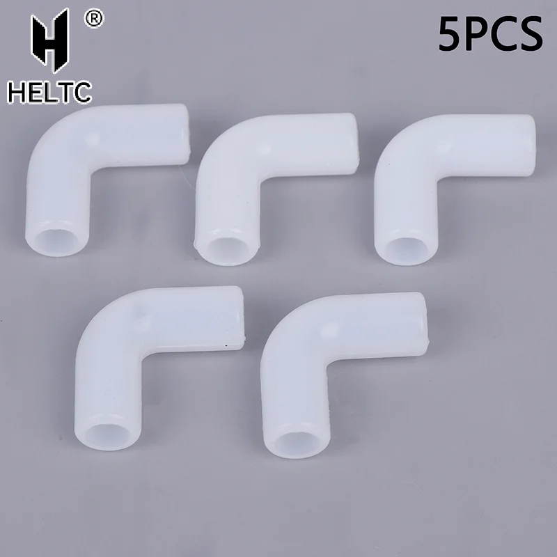 5pcs Silicone Elbow Flexible Repair Joint Hard Tube Soft Connector Elastic Right Angle Rubber Coupling Pipe Irrigation Garden