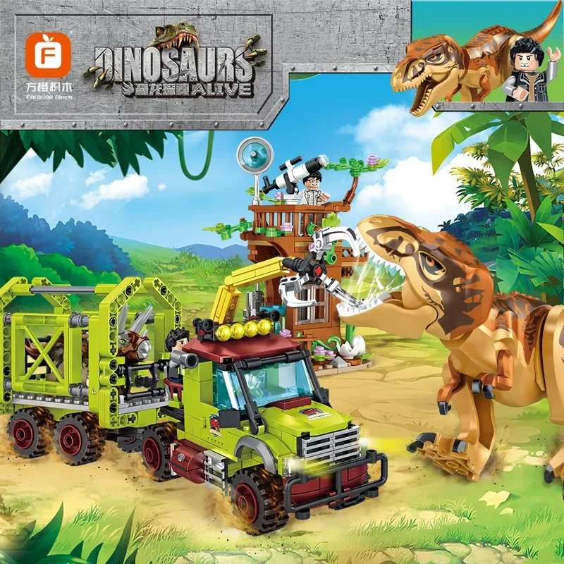 

Triceratops Rescue Action Building Blocks Ornament Educational Toy Holiday Birthday Gift