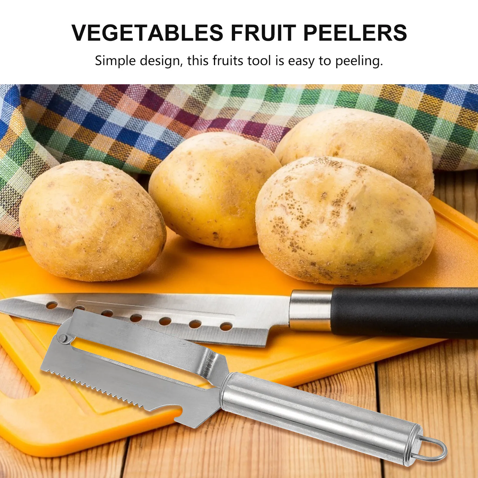 2Pcs Stainless Steel Fruit Peeler Mango Cutter Tool Multi Functional for Mango Cucumber Carrot Peeling Kitchen Supplies Gadgets