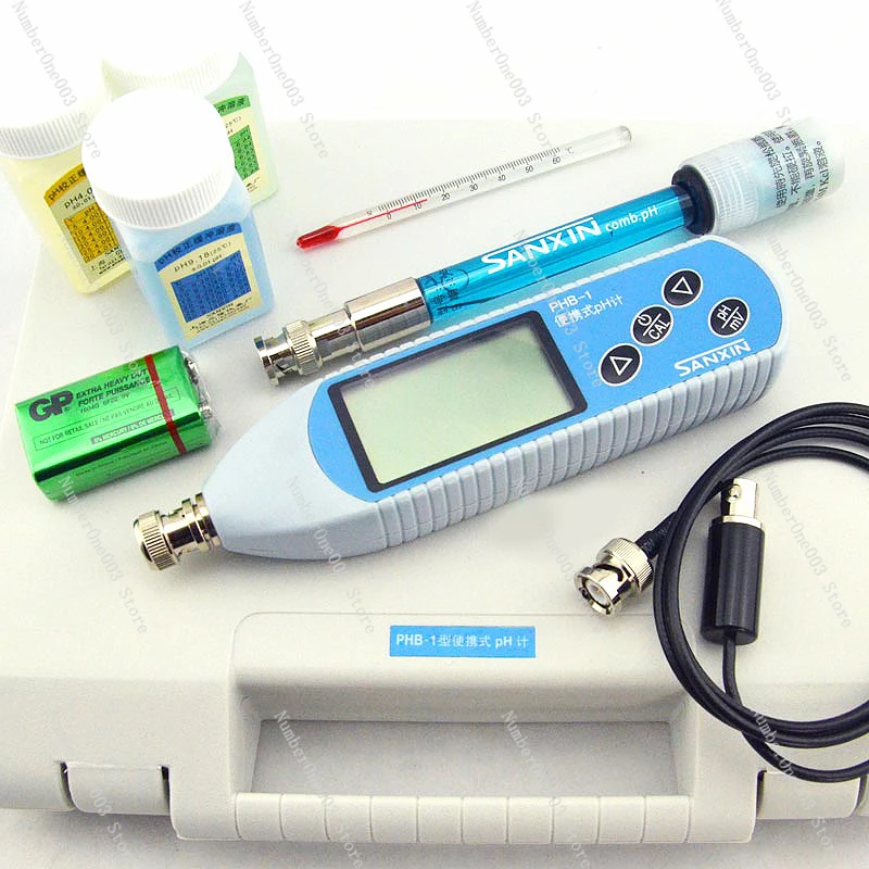 PHB-1 PHB-2 Simple Portable PH Meter Laboratory Acidometer Automatic Calibration