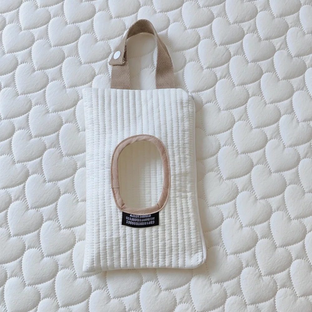 Simplicity Car Mounted Wet Wipes Case Reusable Refillable Wet Wipe Pouch Removable Cute Wipes Container Car Interior