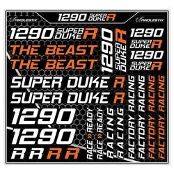 Vinyl Motocross Motorcycle Stickers Logo Set Emblem Tank Decals For KTM Super Duke 1290 R