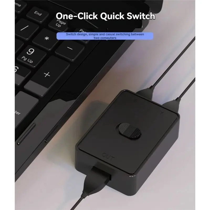 2 Port USB Switcher Printer Sharing Bi-Directional Switches 2 In And 1 Out Or 1 In And 2 Out USB Sharing Switcher-A79U